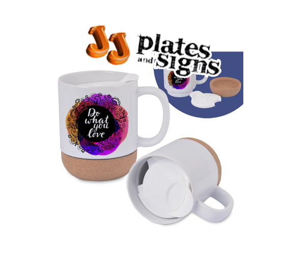 Mug White With Cork Base