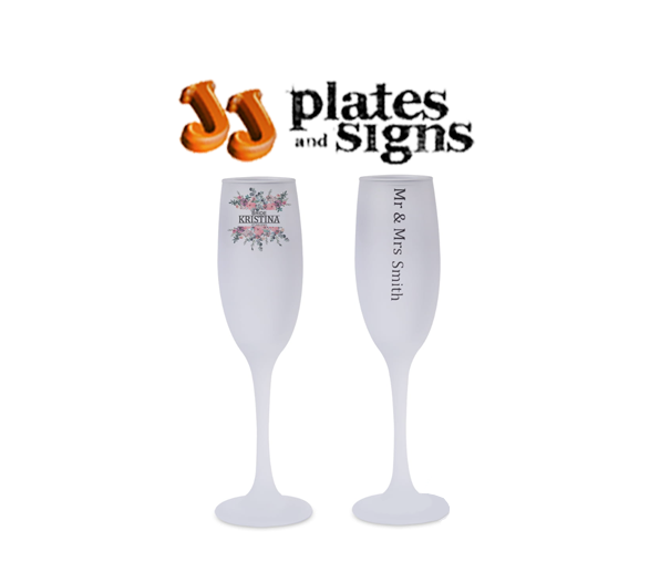 Printable Glass Champagne Flute