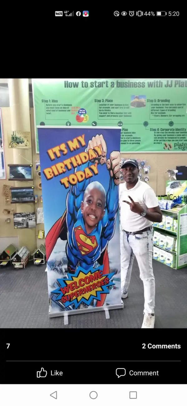 Pull Up Banner w/Stand (Indoor) South Africa