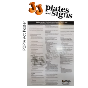 POPIA Act Poster POPIA Act Poster