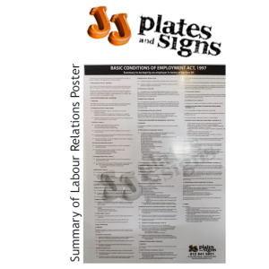 Summary of Labour Relations Poster Summary of Labour Relations Poster