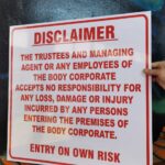 600 x 600 Disclaimer Board (Laminated)