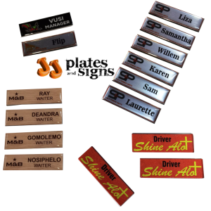 Domed Name Tags UV Printed