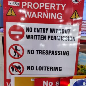 Private Property Board A1